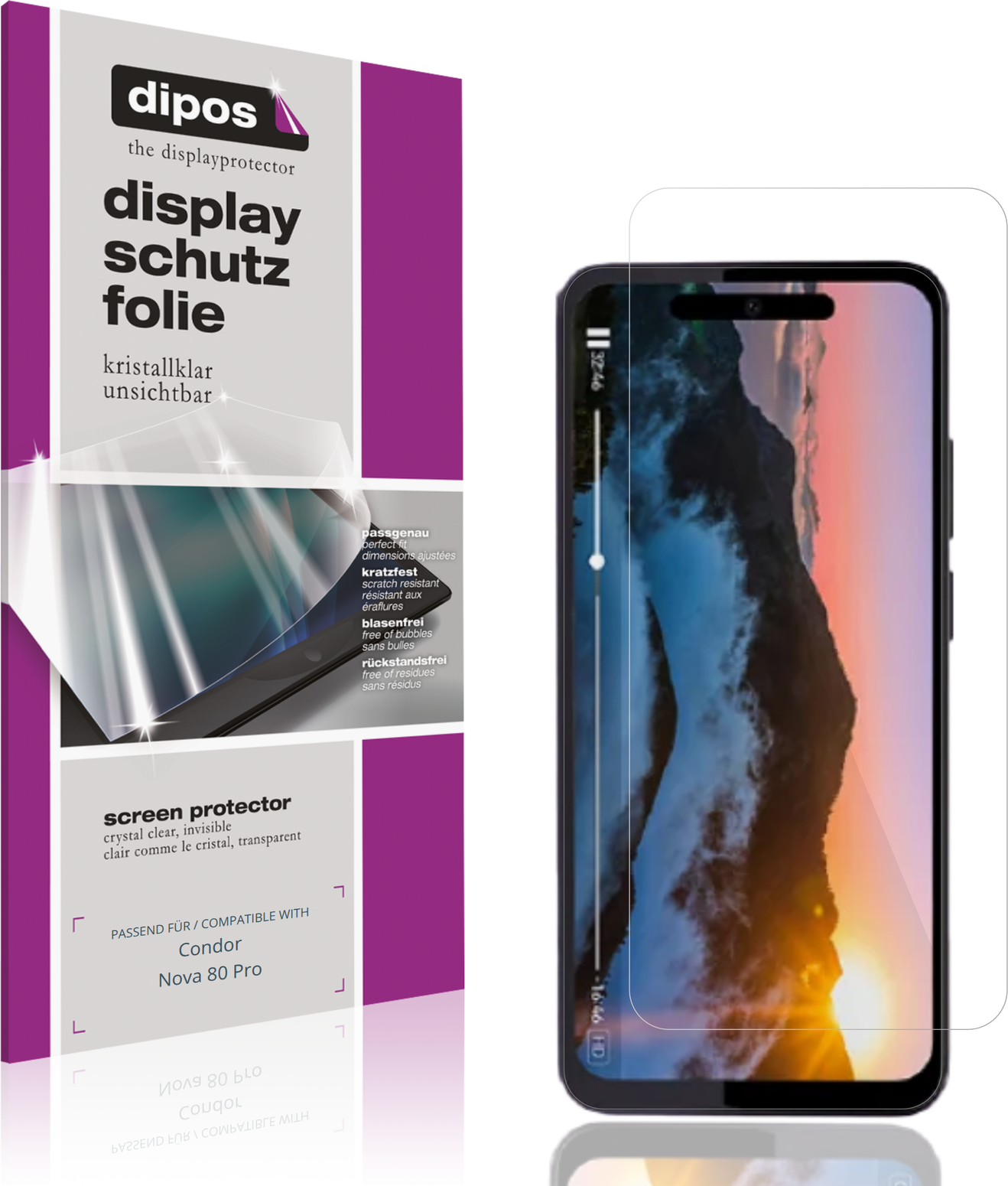 Dipos Screen Protector For Condor Nova 80 Pro