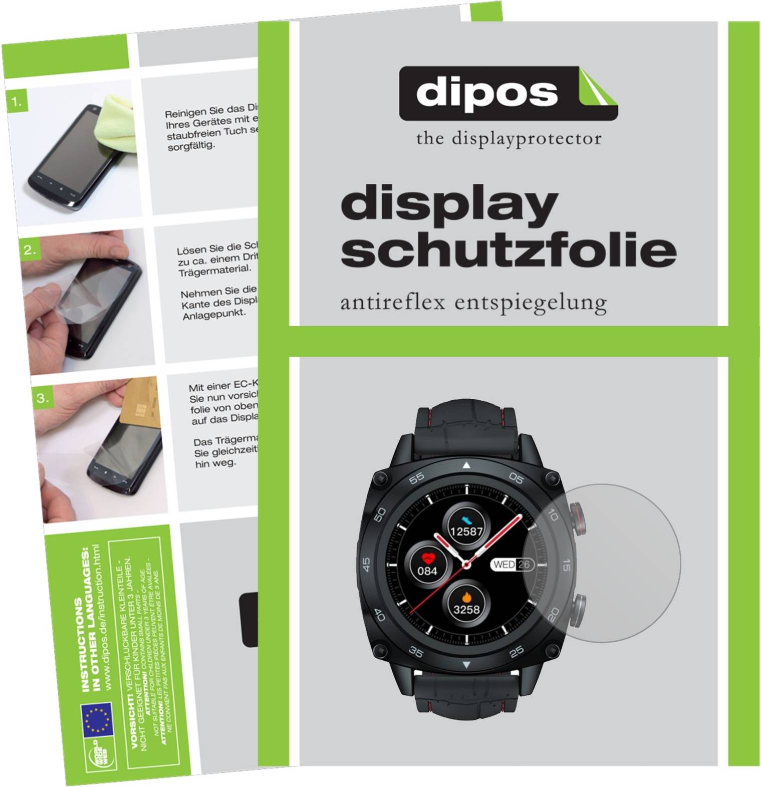 Dipos Screen Protector For Cubot C3 Smartwatch