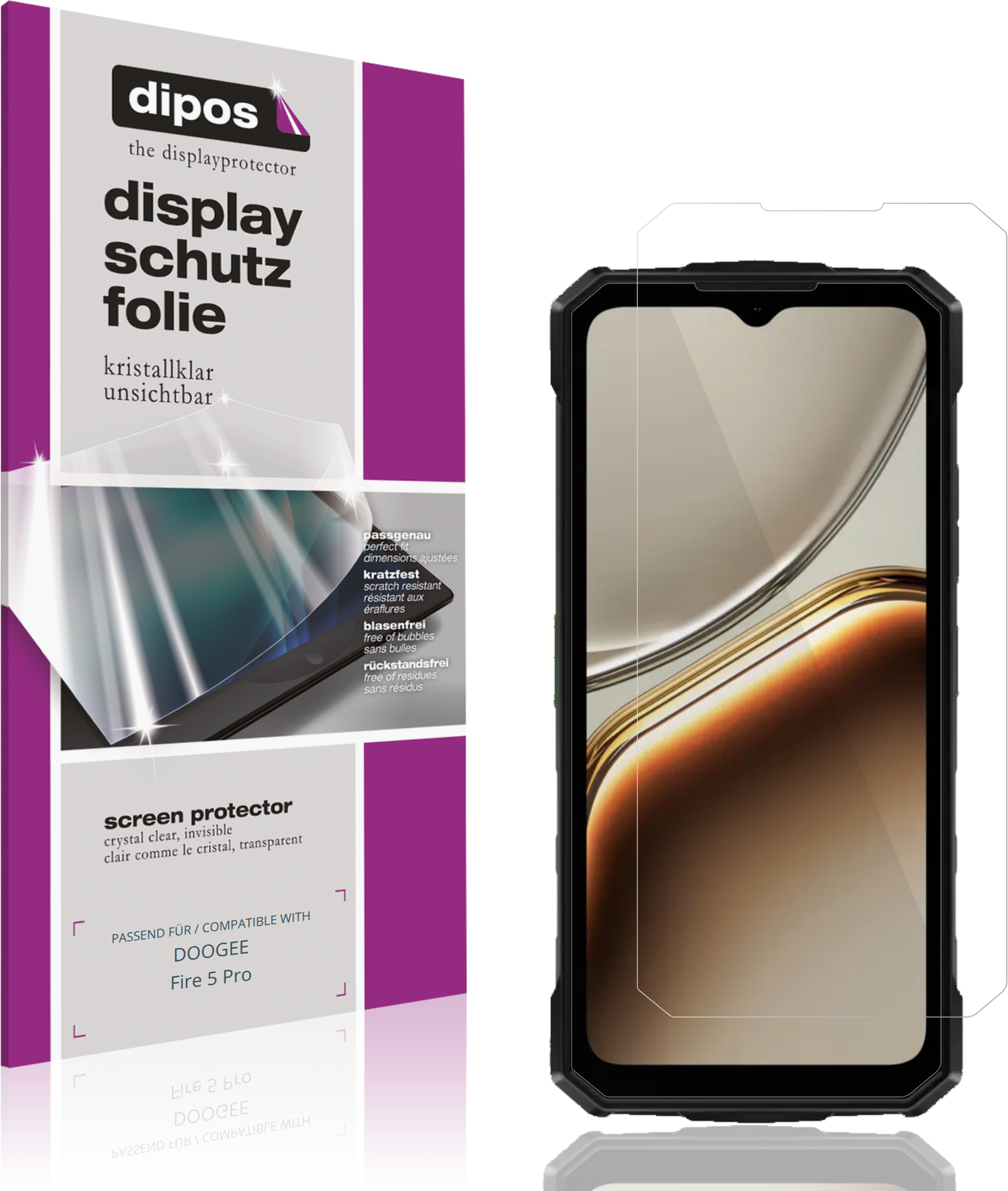 Dipos Screen Protector For Doogee Fire 5 Pro