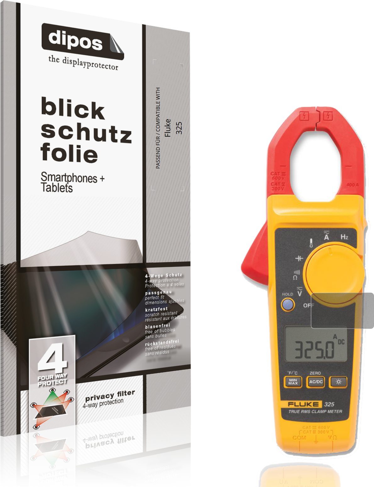 Dipos Screen Protector For Fluke 325 Privacy Filter