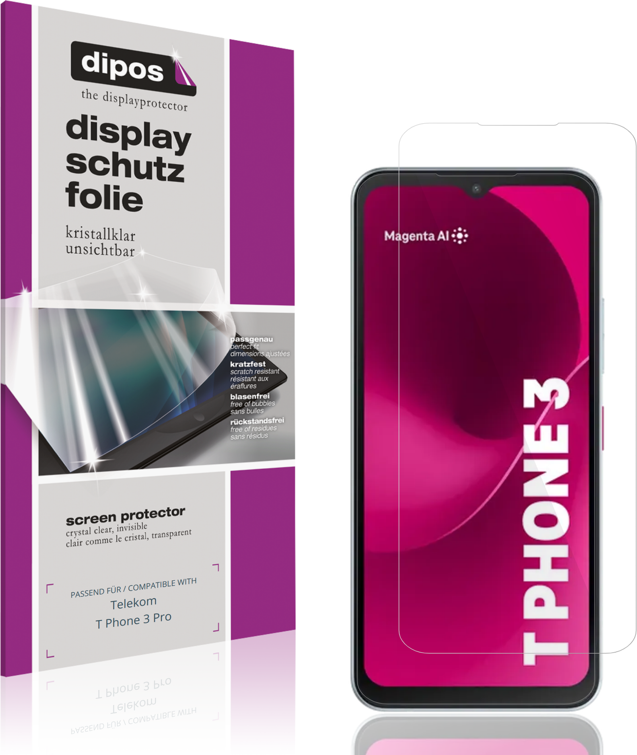 Dipos Screen Protector For Telekom T Phone 3 Pro