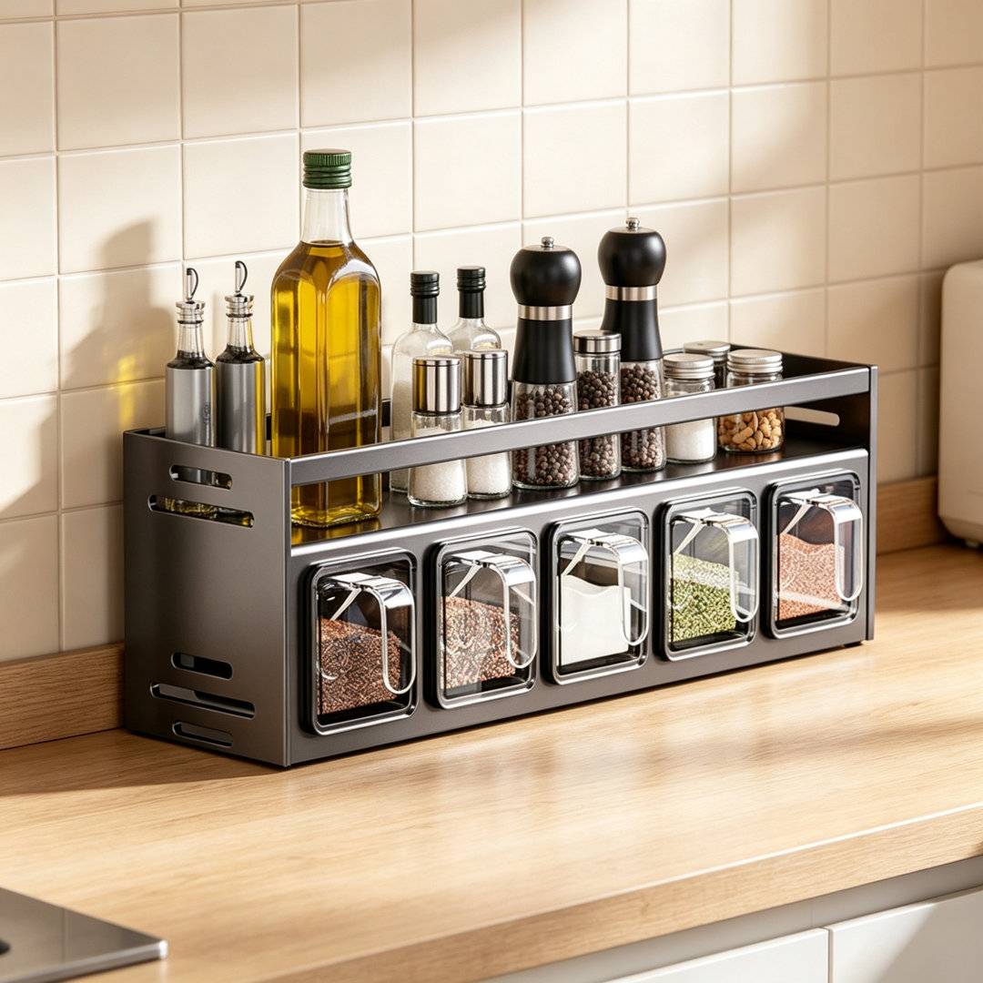Williston Forge Multi-Purpose Kitchen Spice Rack Organizer