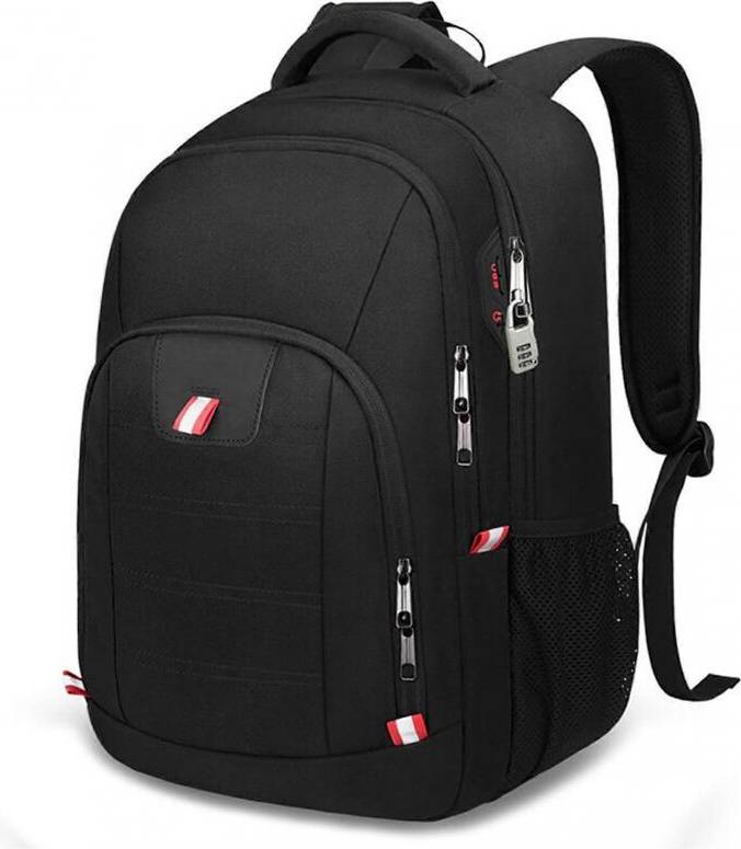 Waterproof Polyester Backpack - Black