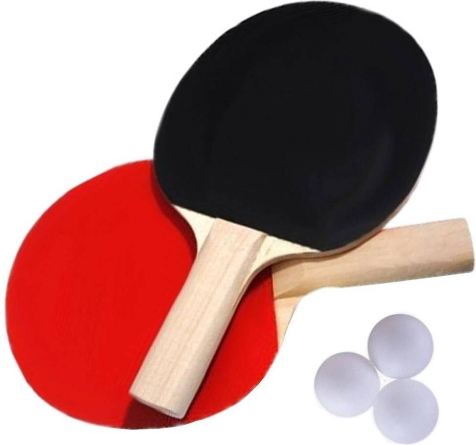 NESTLUNE Table Tennis Racket Ping Pong Set Red