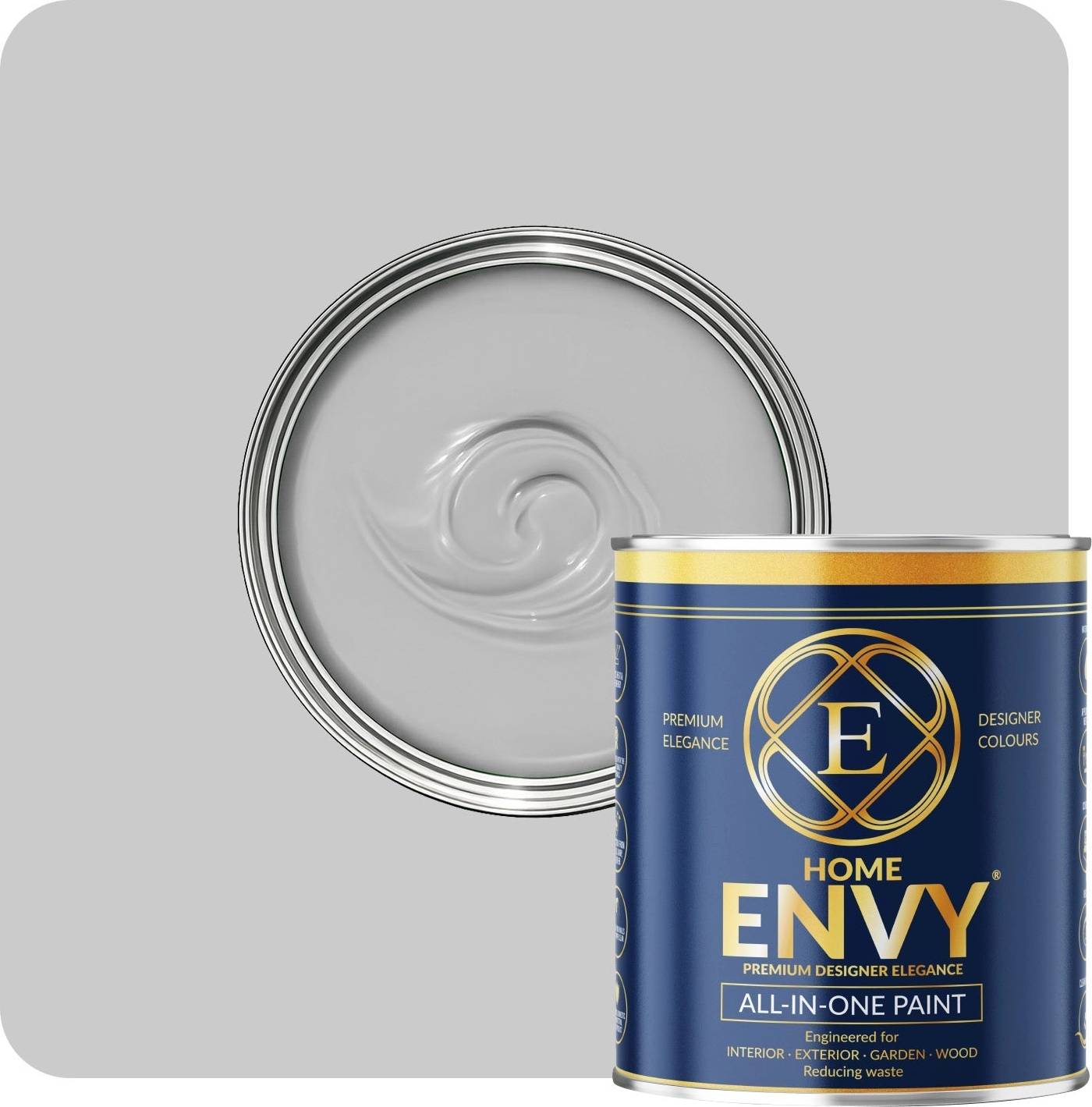 Paintoutlet.co.uk Envy Interior Exterior All In One Grey Velvet Matt