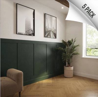 Kraus Shaker Style Rectangular Wall Panelling Kit 5 Pack