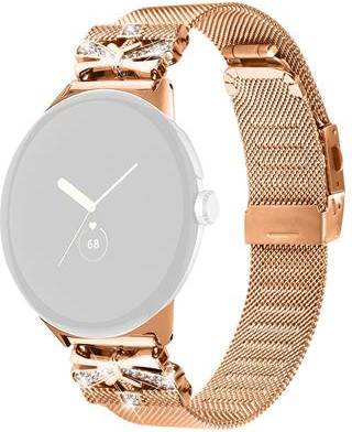 Google Pixel Watch 2 Rhinestone Electroplating Stainless Steel Band