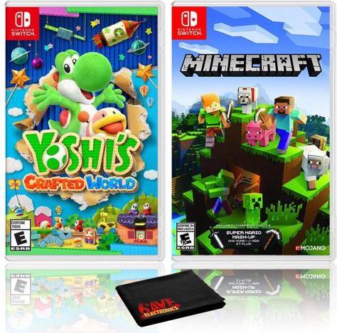 Minecraft nintendo switch Crafted World Minecraft Two Game Bundle