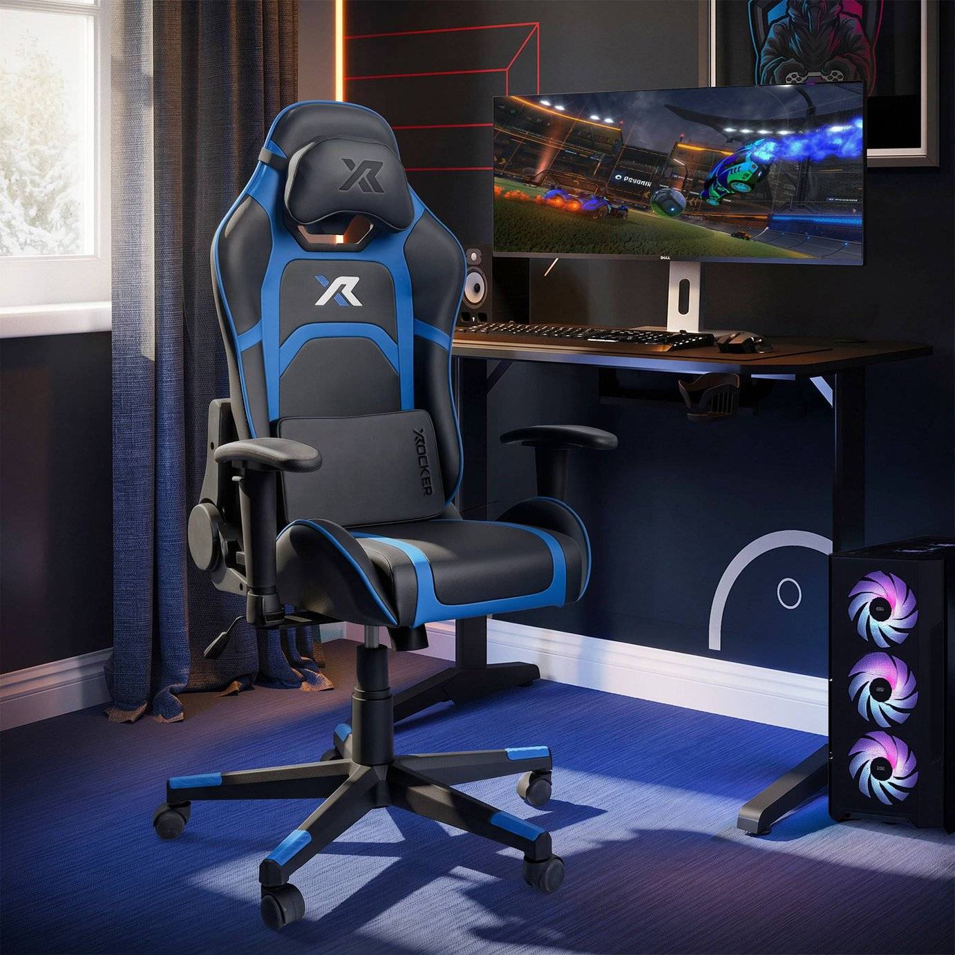 X-Rocker Rocker Arteon Junior Esports Gaming Chair Blue Black