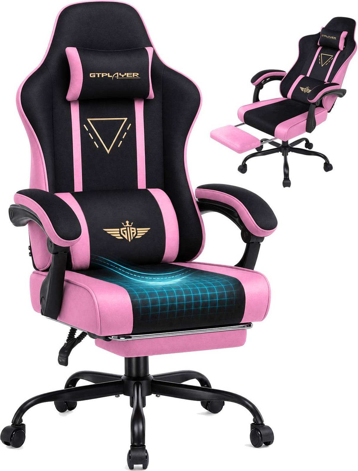 Swiveling PC Racing Game Chair