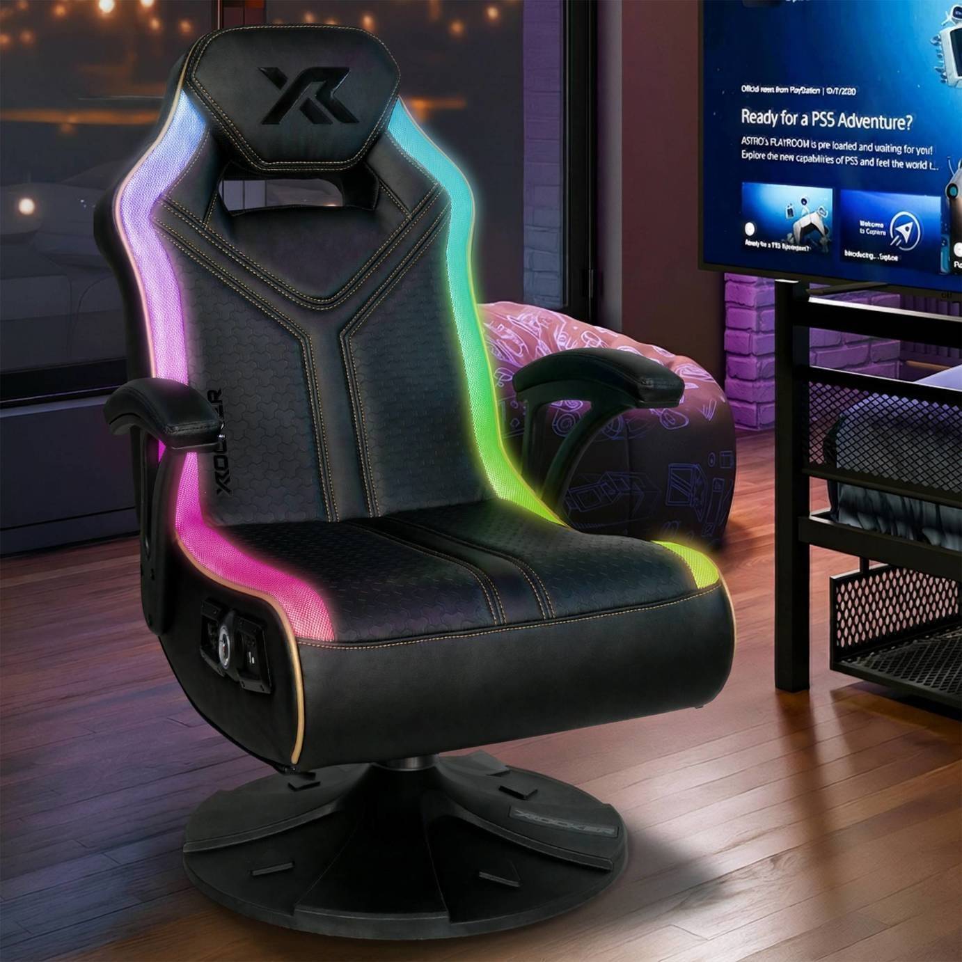 X-Rocker Adrenaline RGB 2.1 Bluetooth Console Gaming Chair
