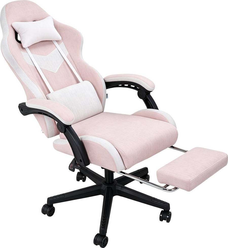 Brayden Studio Swiveling PC Racing Game Chair White
