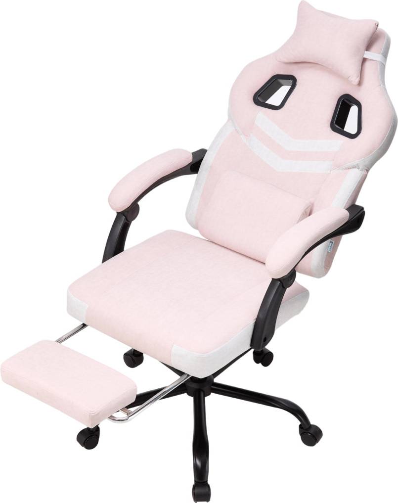 Metro Lane Swiveling PC Racing Game Chair White