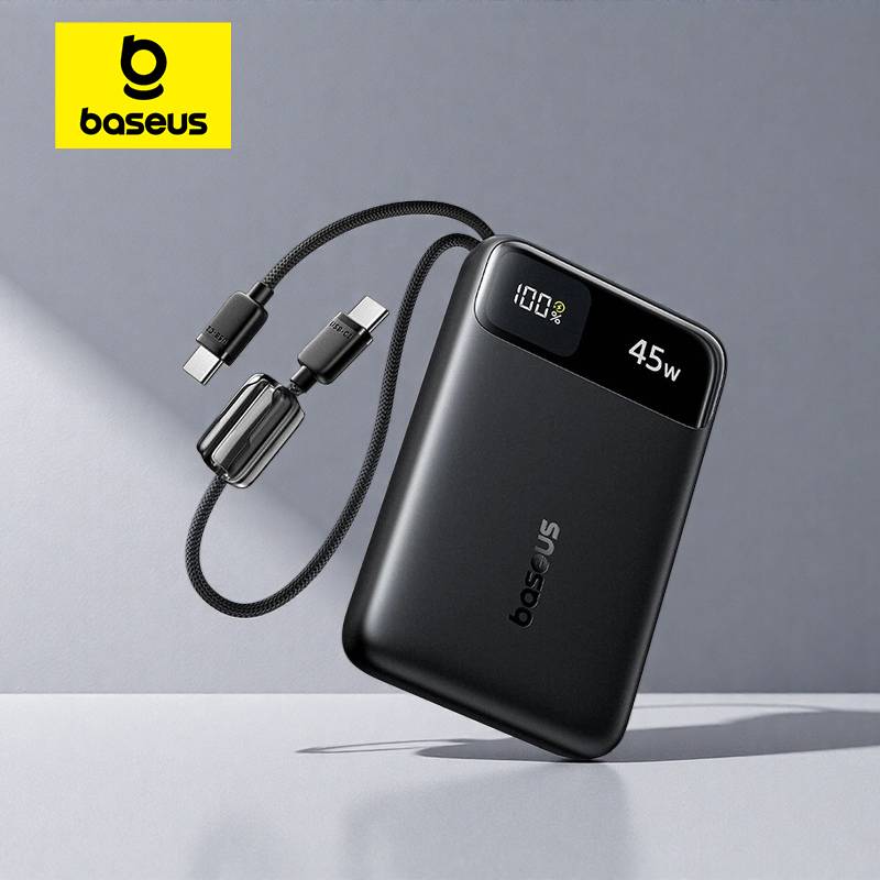Baseus 45W Power Bank Dual USB-C Cable