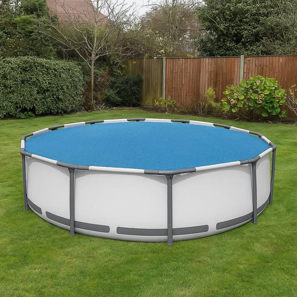12ft pool 12ft Round Solar Pool Cover Blue