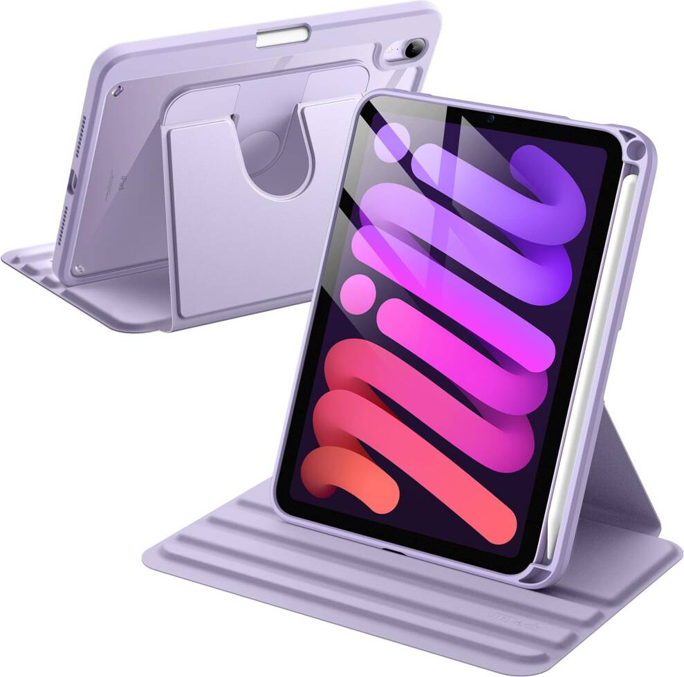 Ipad mini a17 JeTech Rotating Case for iPad Mini A17 Pro 2024 Model