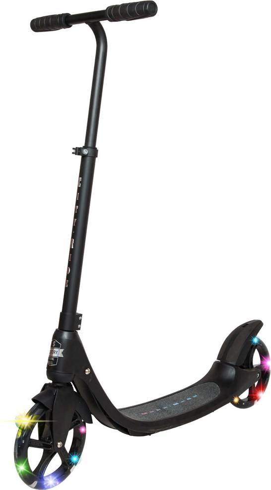 Scooter with led Story City Ride Step LED Løbehjul - Sort