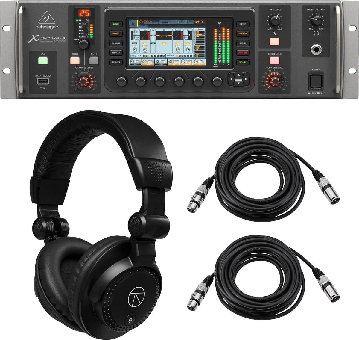 Rack studio Behringer X32 Rack 40-Input Digital Rack Mixer Bundle