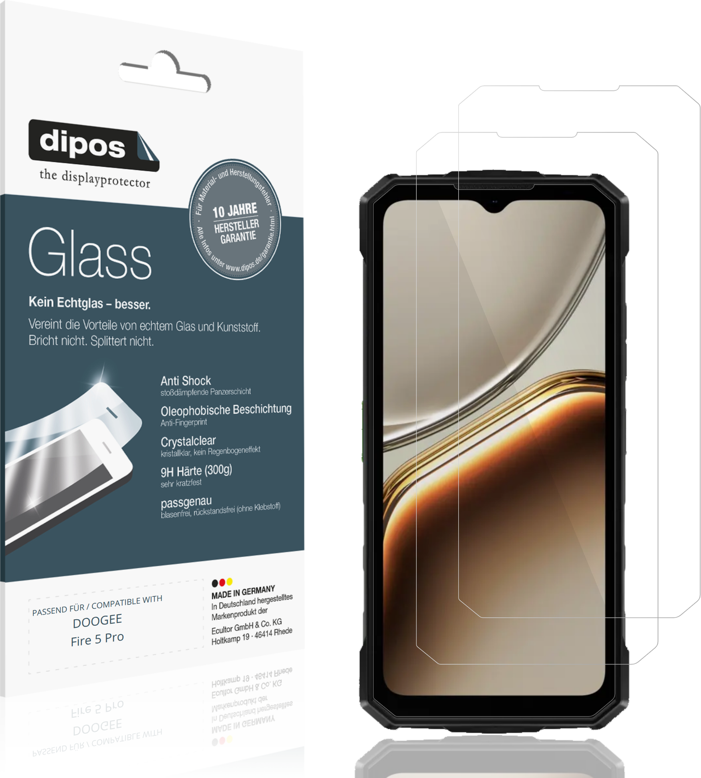 Dipos Screen Protector For Doogee Fire 5 Pro