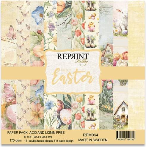Paper Pad 8x8 Hello Easter Reprint