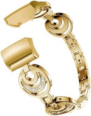 Fitbit Charge 5 Rhinestone Metal Strap Gold