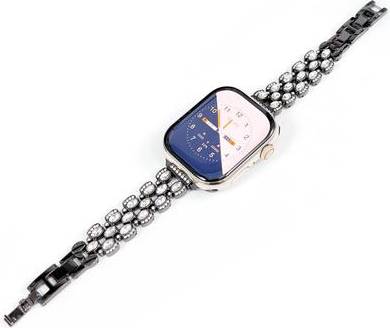 Apple Watch Rhinestone Decor Strap Black