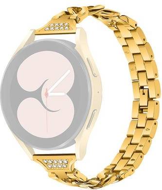 Samsung Galaxy Watch 4 Rhinestone Décor Strap Gold