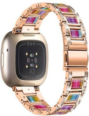 Fitbit Sense Versa 3 Rhinestone Block Watch Strap