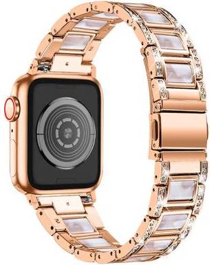 Apple Watch 45mm Rhinestone Stainless Steel Watch Strap