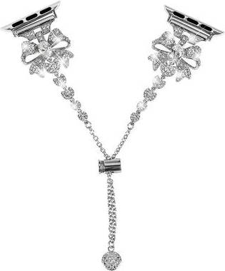 Bowknot Style Rhinestone Metal Strap Apple Watch Series 8
