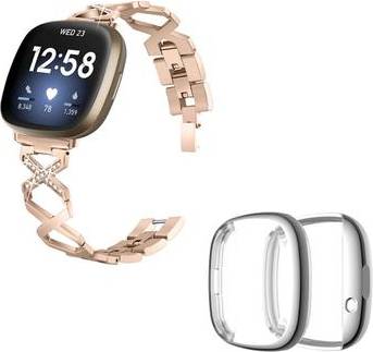 Fitbit Sense Versa 3 X-Shape Rhinestone Watch Strap