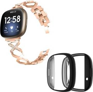 Fitbit Sense Versa 3 X-Shape Rhinestone Watch Strap