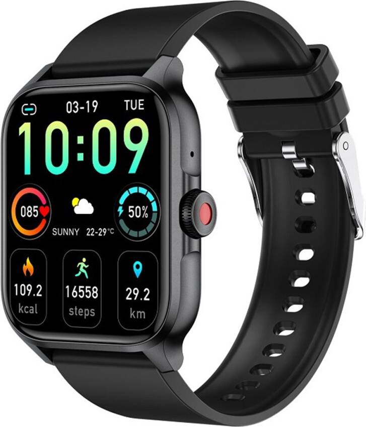 Smart Watch with Body Temperature and SpO2 Monitor