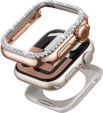Apple watch series 9 silver Apple Watch Series 9 45mm Rhinestone Watch Case
