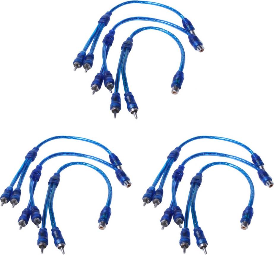 Exogio 9 Pcs Audio Connection Adapter Splitter Cable 0.3m