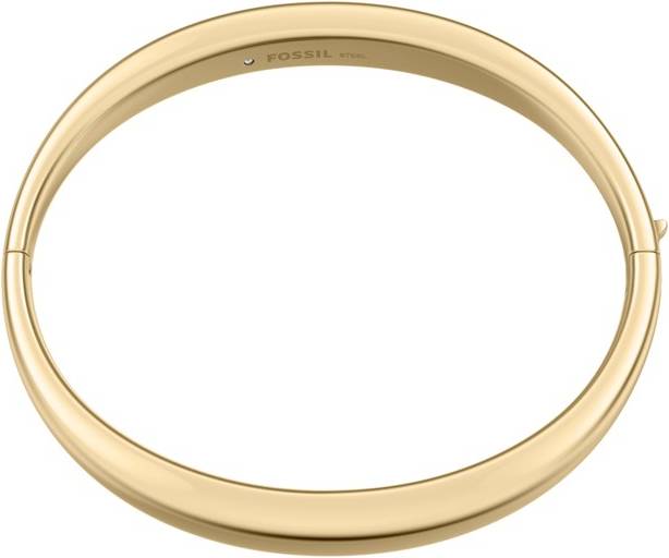 Fossil Yellow IP Graduated Hinged Bangle