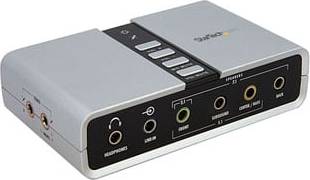StarTech 7.1 USB Audio Adaptor External Sound Card