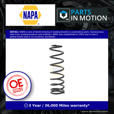Napa Coil Spring For Ford Transit Connect Tdci 1.5d Rear