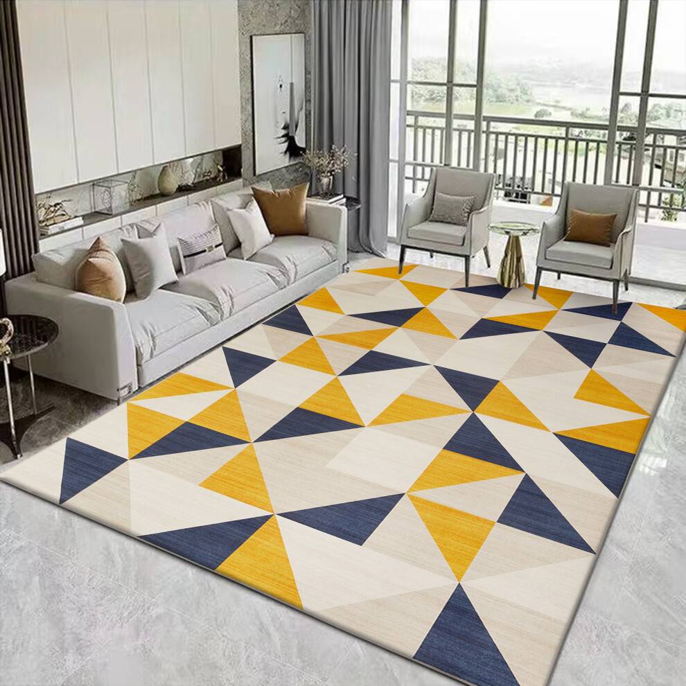 Extra large rugs for living room Extra Large Area Rug 200 x 290 cm Blue