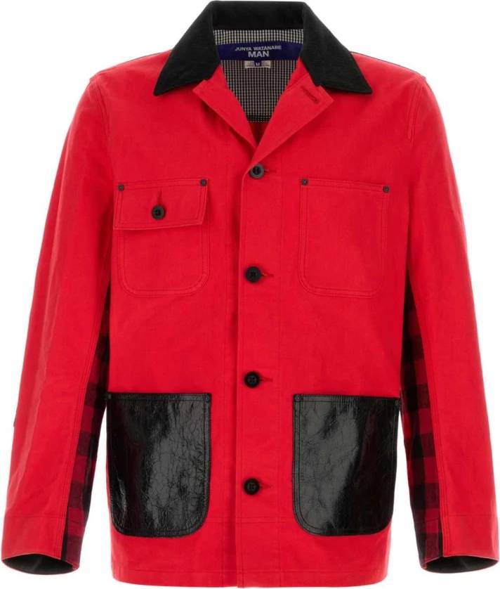 Patchwork Work Jacket Läder - Herr