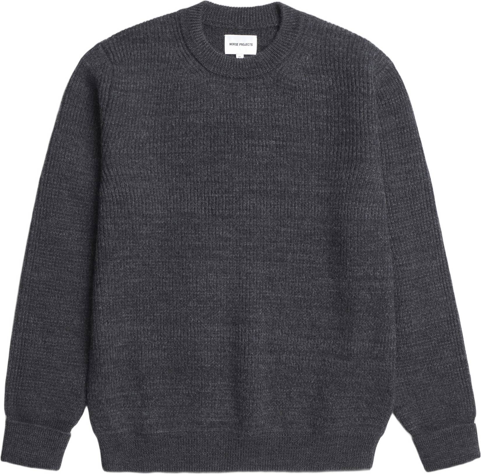 Henning Cotton Wool Rib Sweater - Grå