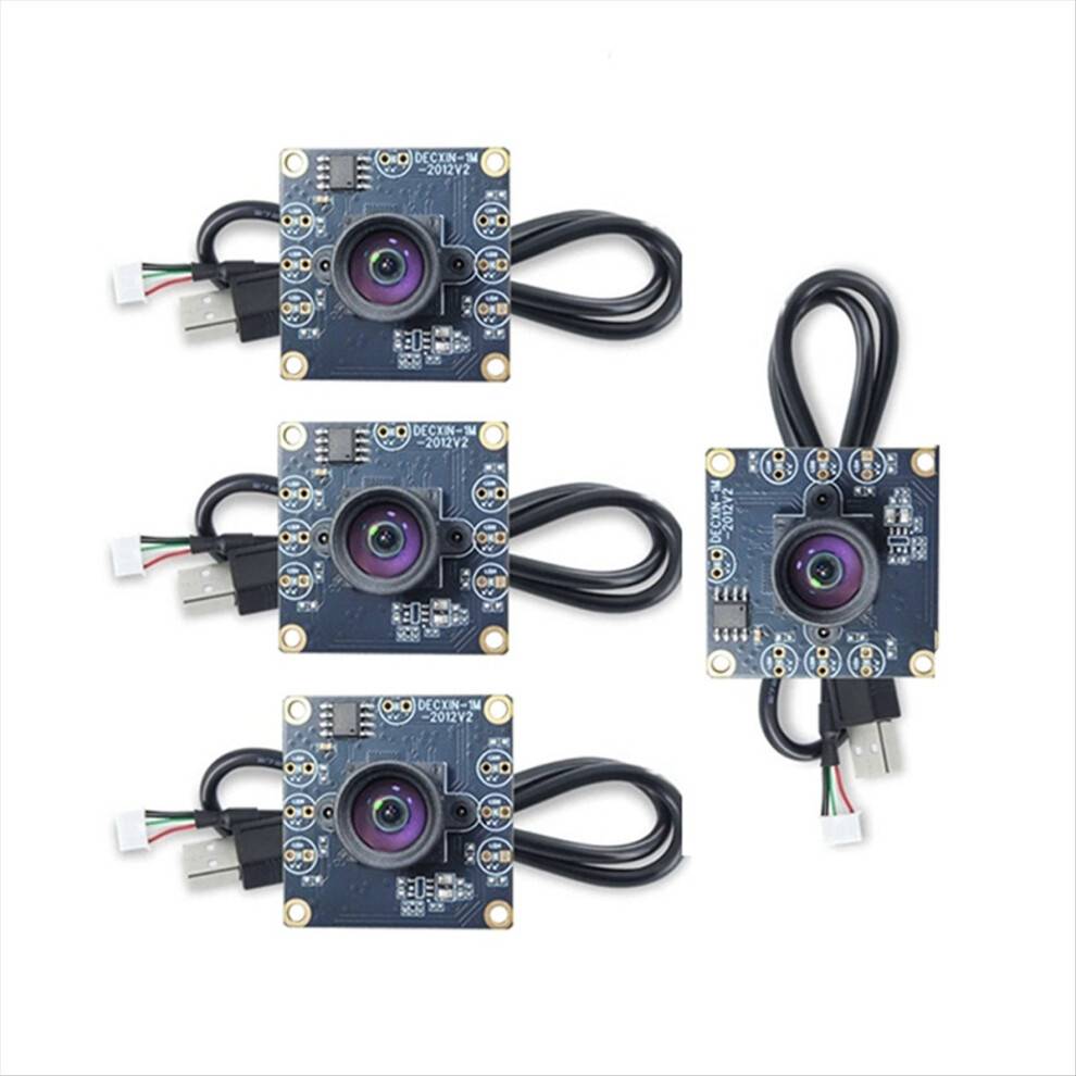 Melitt 4Pcs USB Camera Module 100 Degree 1MP