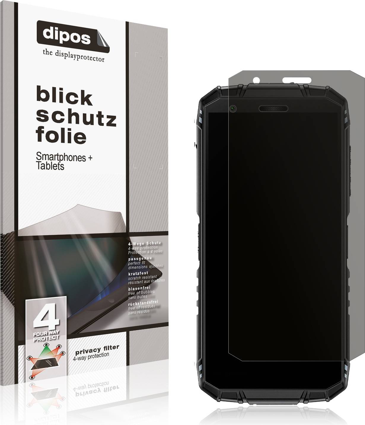 Dipos Screen Protector For Doogee Fire 3 Outdoor Privacy Filter