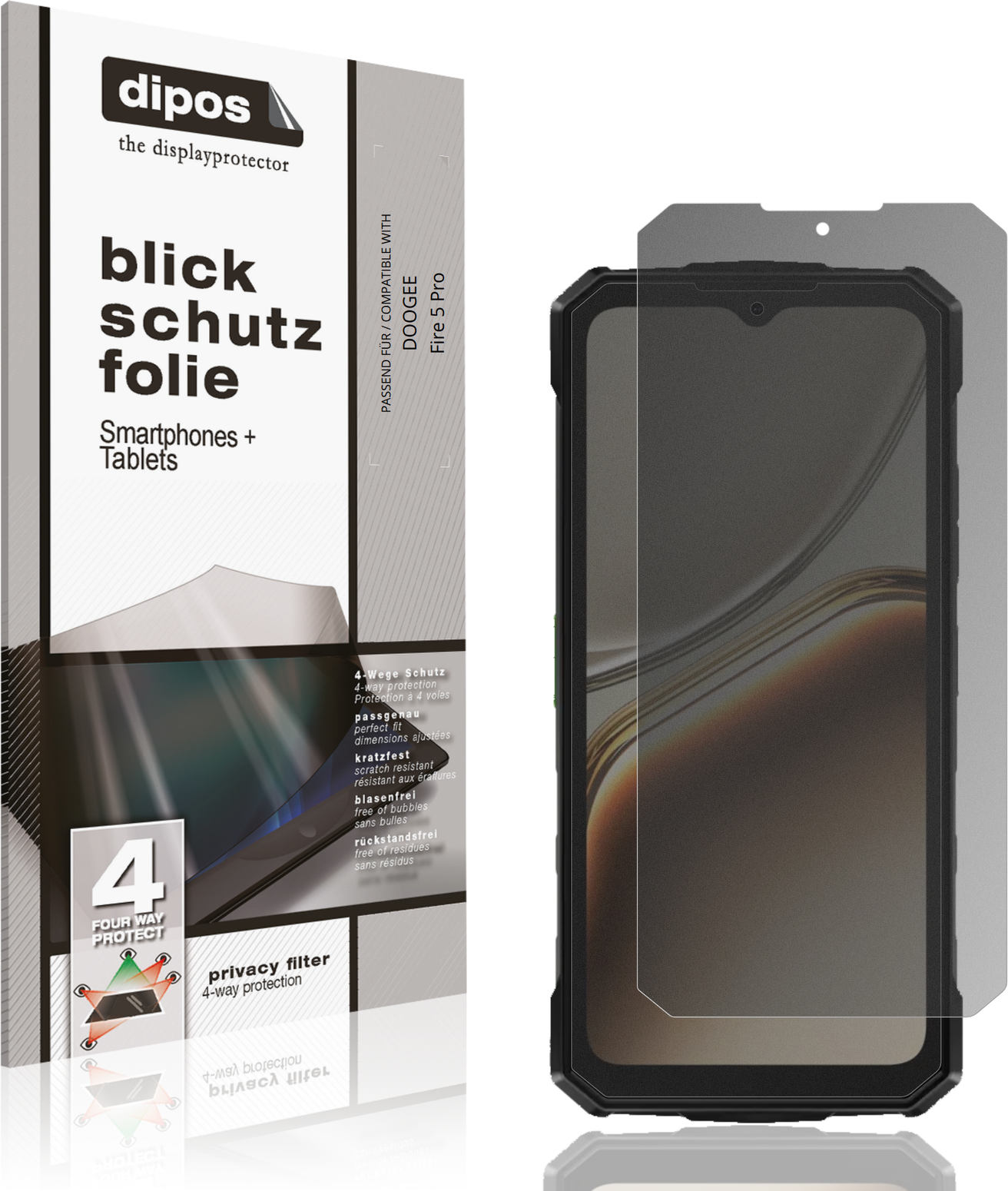 Dipos Screen Protector For Doogee Fire 5 Pro