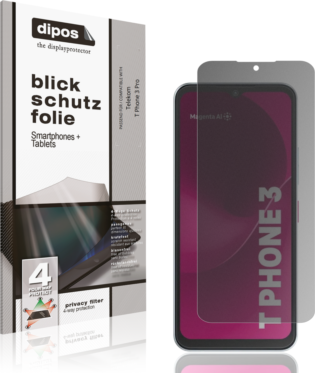 Dipos Screen Protector For Telekom T Phone 3 Pro