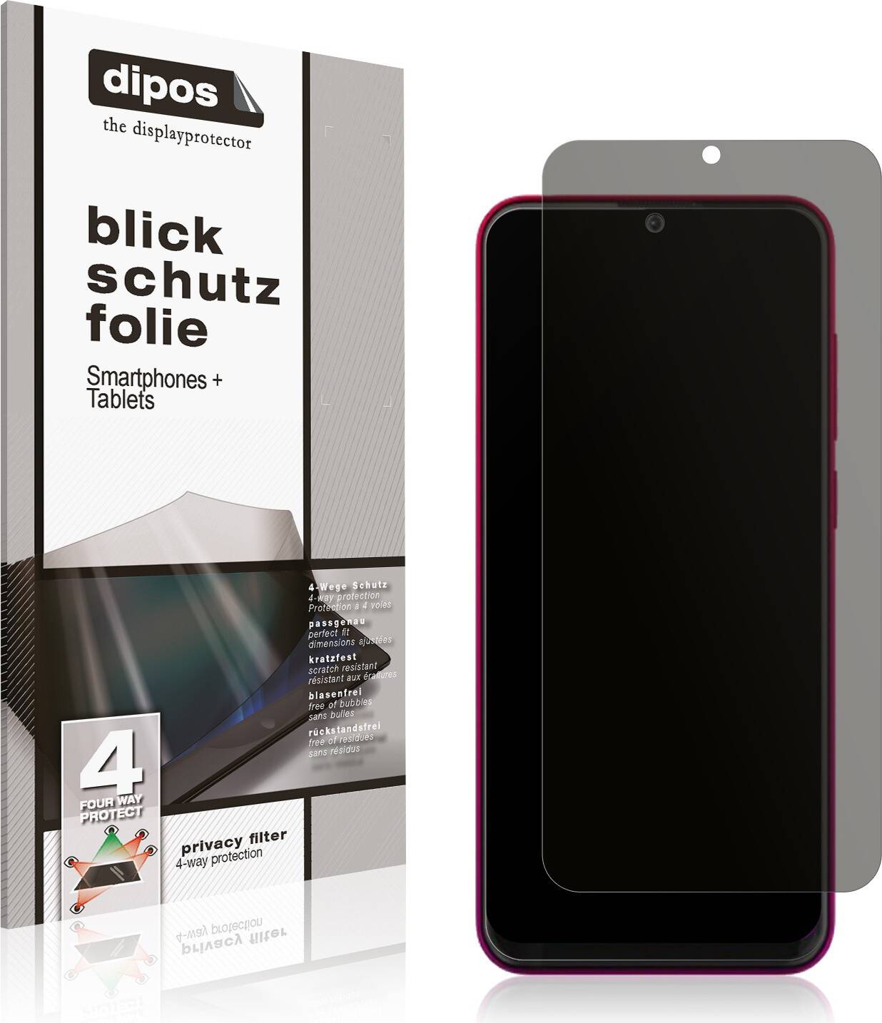 Dipos Screen Protector For Walton Primo RM4 Privacy Filter