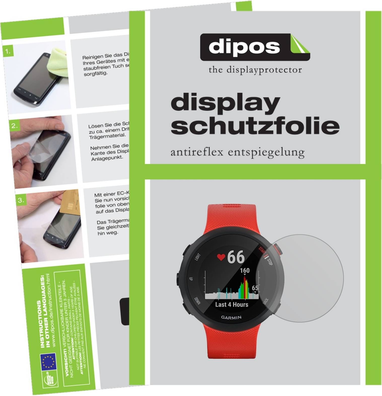 Dipos Screen Protector For Garmin Forerunner 45