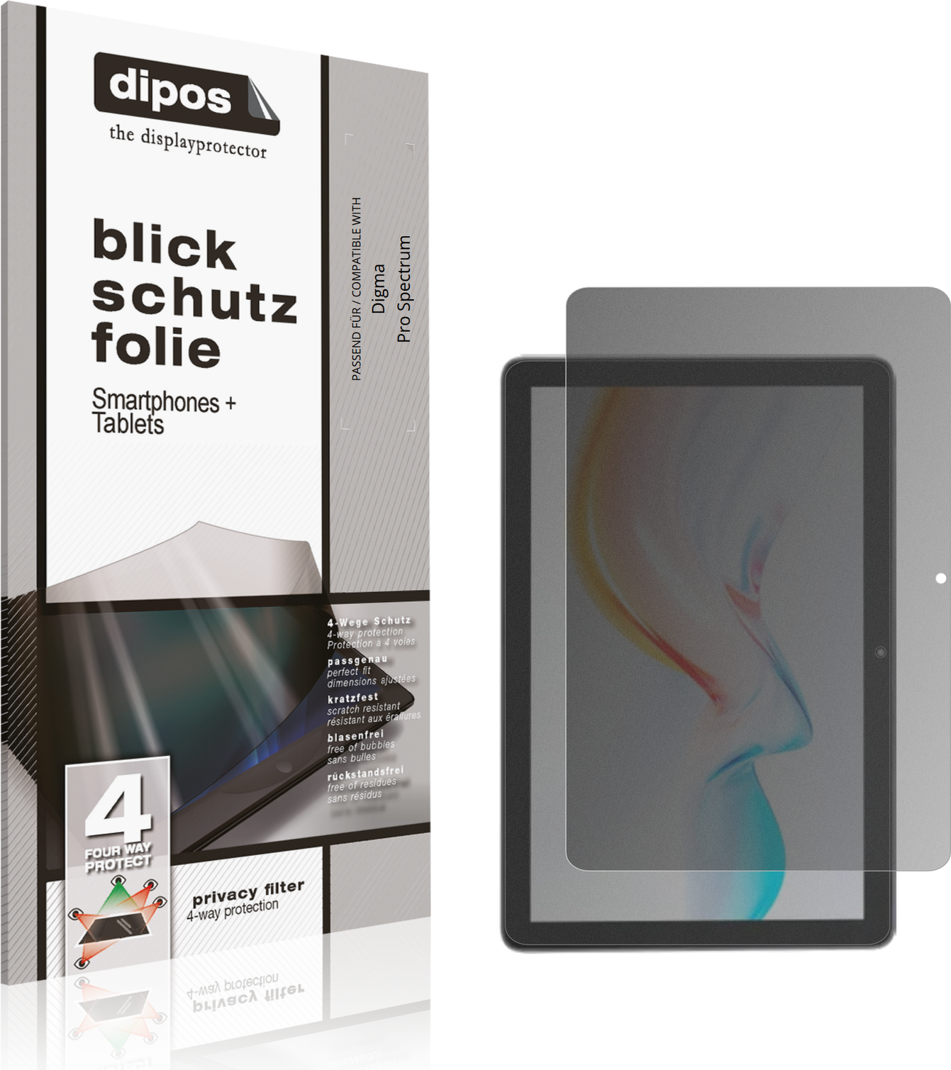 Dipos Screen Protector For Digma Pro Spectrum Privacy Filter
