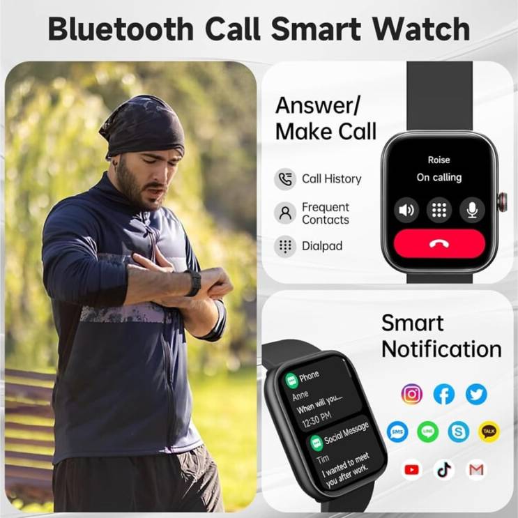 Veanxin Smart Watch Alexa Built-In 1.91 Inch