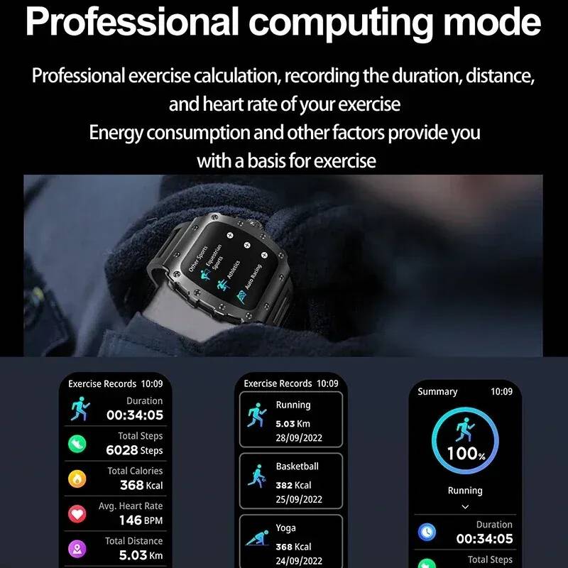 STOYOTU Smart Watch 1.76 Inch AMOLED 3D Dynamic Dial